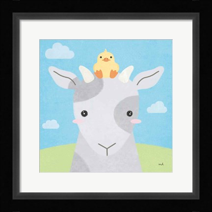 Framed Barn Buddies IV Print