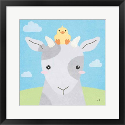 Framed Barn Buddies IV Print