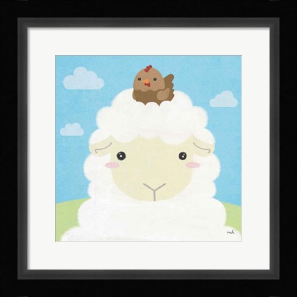 Framed Barn Buddies III Print
