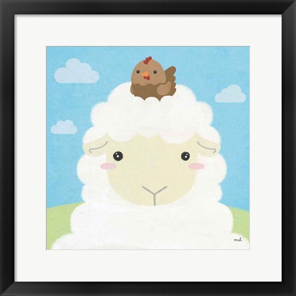 Framed Barn Buddies III Print