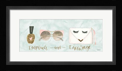 Framed Boss Ladies X Aqua Empower Print