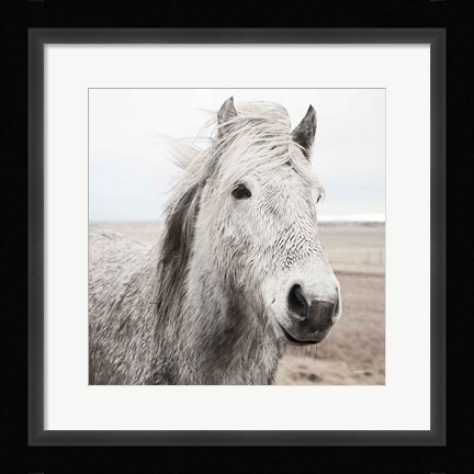 Framed Heida III BW Print
