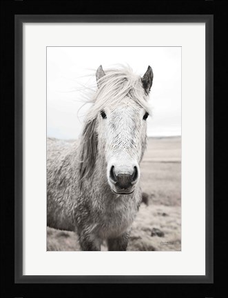 Framed Heida I BW Print