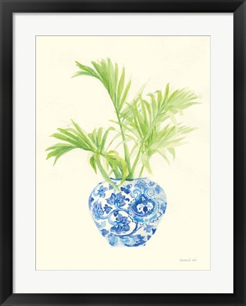 Framed Palm Chinoiserie II Print