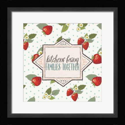 Framed Sweet Life IX White v2 Print