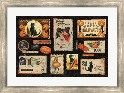 Framed Halloween Nostalgia I Print
