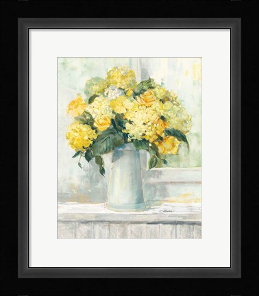 Framed Endless Summer Bouquet I Yellow Print