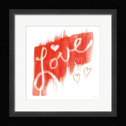 Framed Painted Love Print