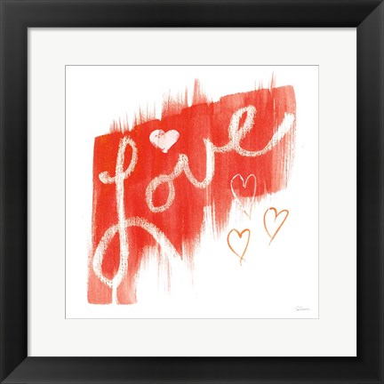 Framed Painted Love Print