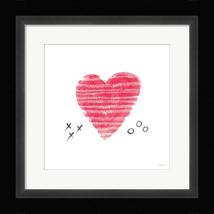 Framed Xs and Os Print