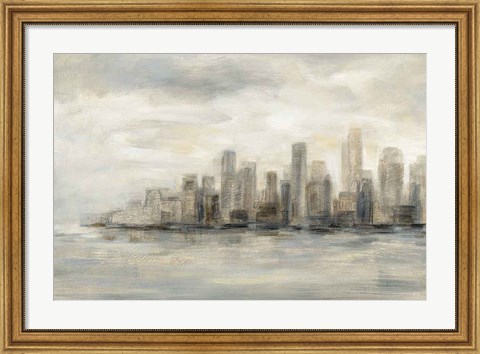 Framed Manhattan Low Clouds Print