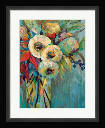 Framed Mod Floral Print