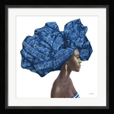 Framed Pure Style II Blue Print