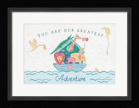 Framed Happy Baby I Print