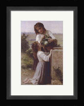 Framed At the Fountain Print