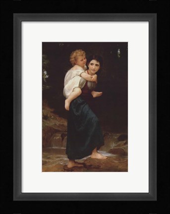 Framed Crossing the Ford Print