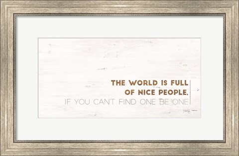 Framed Nice People Print