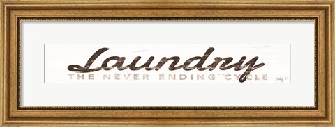 Framed Laundry - The Never Ending Cycle Print