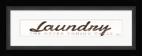 Framed Laundry - The Never Ending Cycle Print