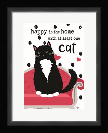 Framed At Least One Cat Print