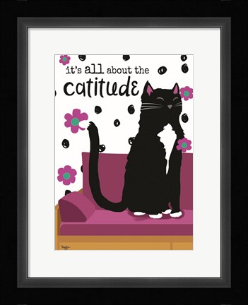 Framed It's All About the Cattitude Print