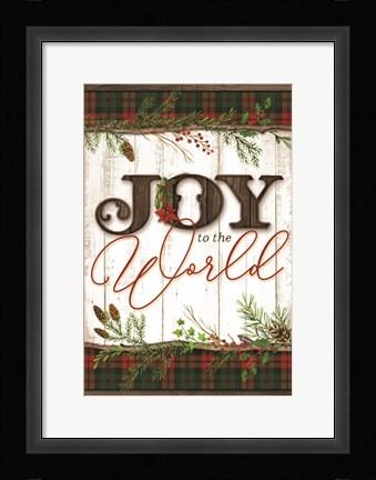 Framed Joy to the World Print