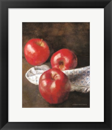 Framed Apples and Quilt Print
