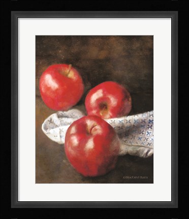Framed Apples and Quilt Print