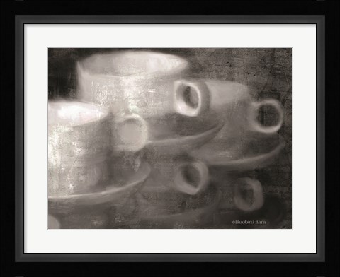 Framed Stacked Coffee Cups Print