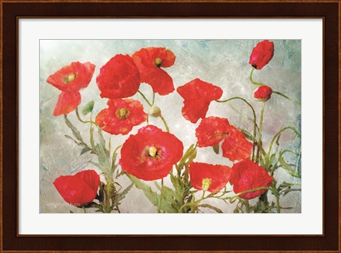 Framed Poppies Print