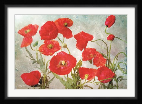 Framed Poppies Print