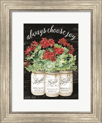 Framed White Jars - Always Choose Joy Print
