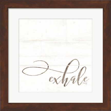 Framed Exhale Print