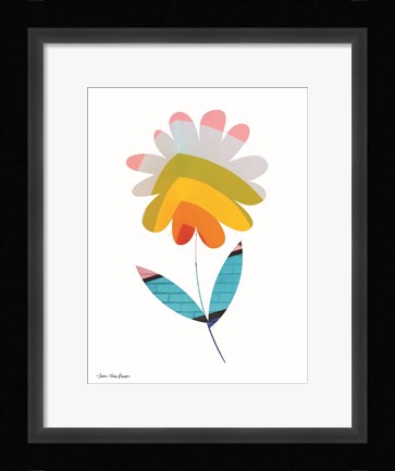 Framed Street Art Flower II Print