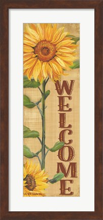 Framed Welcome Sunflower Print