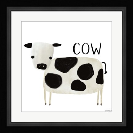 Framed Cow Print