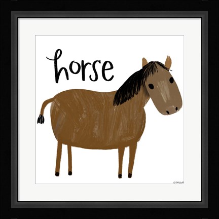 Framed Horse Print
