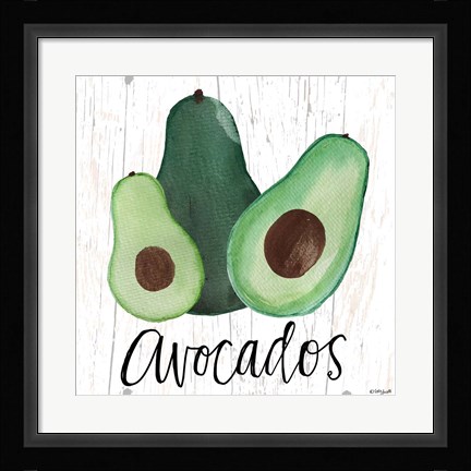 Framed Avocados Print