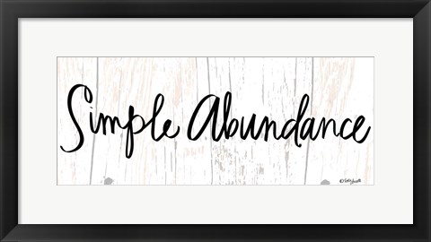 Framed Simple Abundance Print