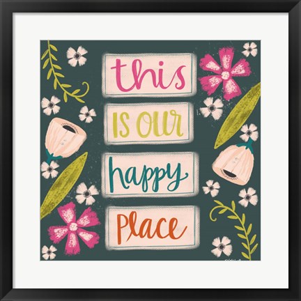 Framed This is Our Happy Place Print