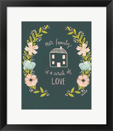 Framed Our Family is a Circle of Love Print