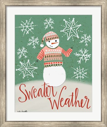 Framed Sweater Weather Print