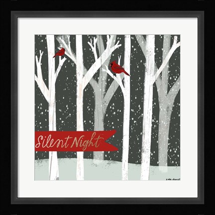 Framed Silent Night Forest Print