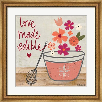 Framed Love Made Edible Print