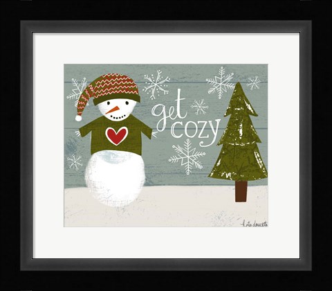Framed Get Cozy Print