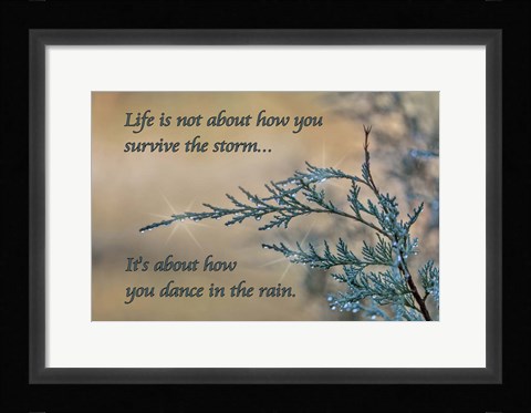 Framed Dance in the Rain Print