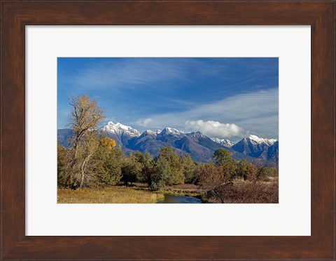 Framed Mission Mountains Print