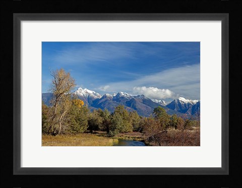 Framed Mission Mountains Print