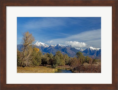 Framed Mission Mountains Print