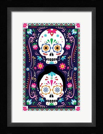 Framed Day of the Dead Print